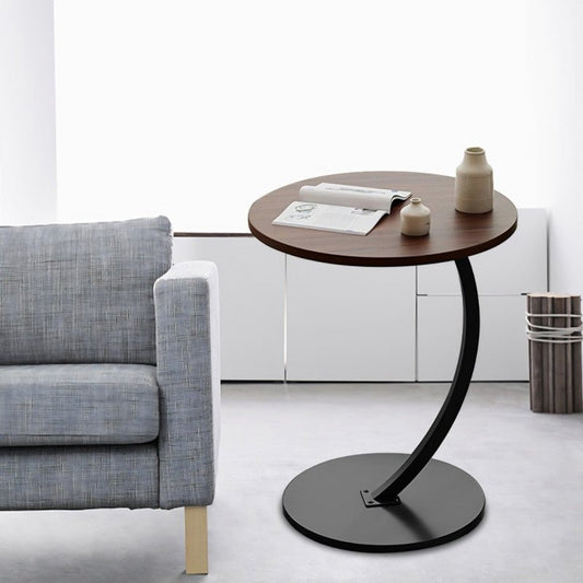 Rustic Wooden Round Table - Homazing