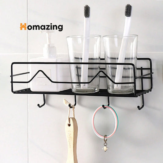 Wall Mounted Storage Rack With Hook