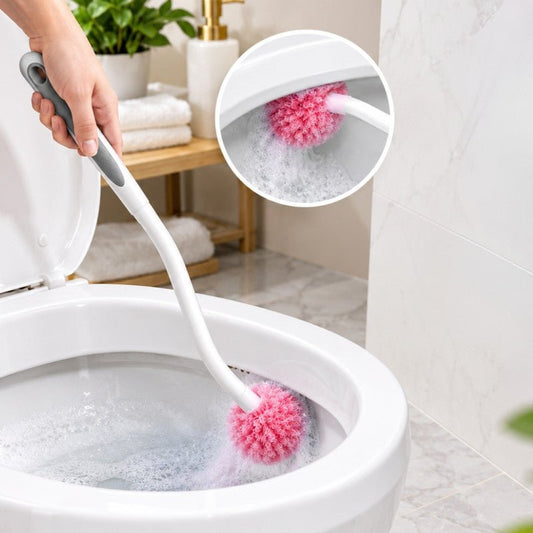 Soft Toilet Bowl Brush Set Wall-Mounted - Homazing