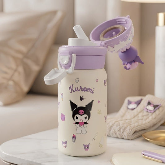 Water Bottle Kuromi Stainless Steel 470ML - Homazing