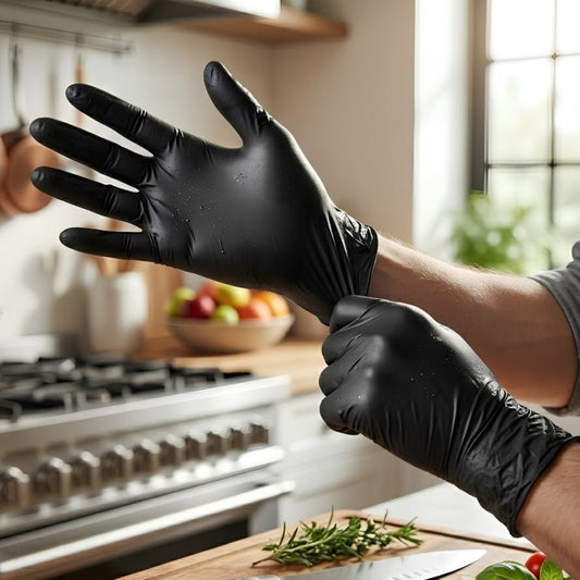 100 Piece Disposable Black Gloves - Homazing