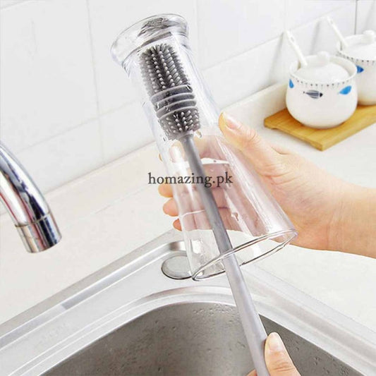 Silicone Bottle Cleaning Brush With Long Handle