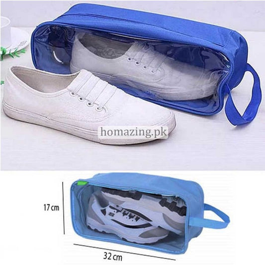 Shoe Bags Pack Of 2 Travel Storage Organizer Blue