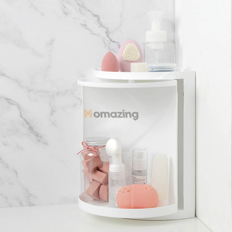 360° Rotatable Corner Bathroom Storage Organizer – Homazing