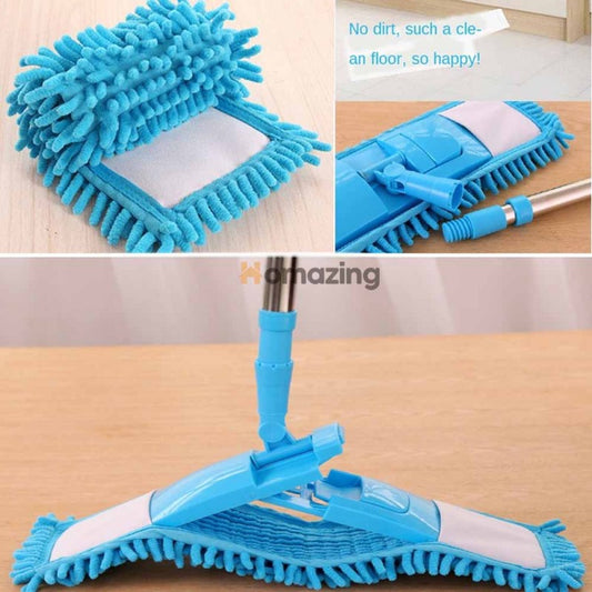 Flat Microfiber Squeeze Mop With Long Handle