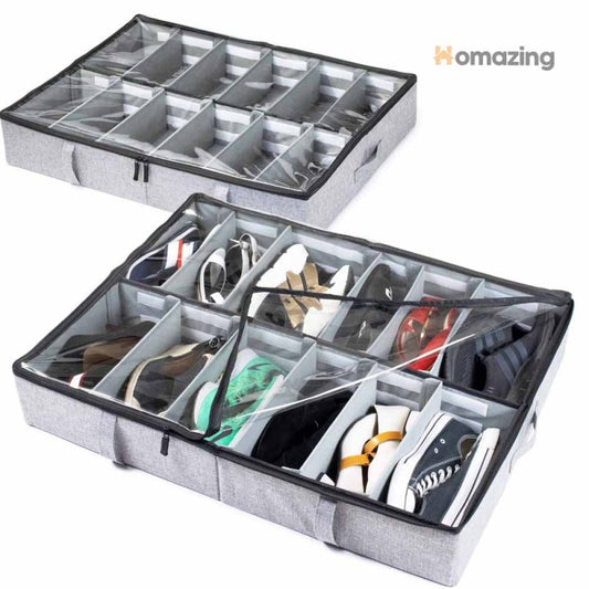 Shoe Storage Organizer With Adjustable Dividers-Premium Quality