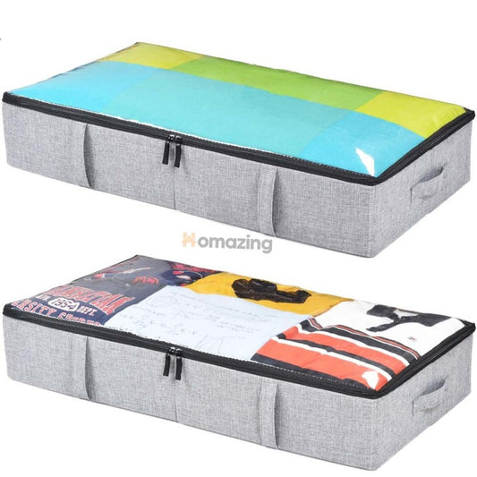 Under Bed Clothes Blanket Storage Organizer Foldable Premium