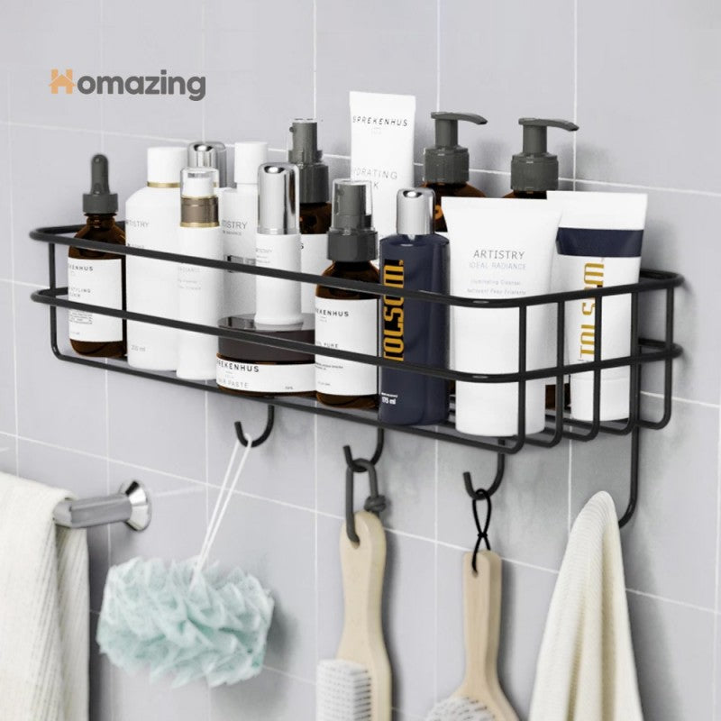 Iron Bathroom Hanging Shelf Wall Mounted – Homazing