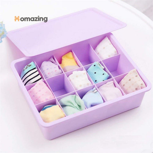15 Compartment Drawer Organizer Box With Lid