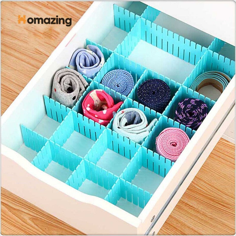 Drawer Divider 4 Strips Adjustable Drawer Organizer – Homazing