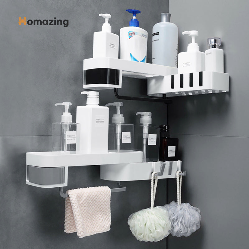 Bathroom Shelf Organizer Rotatable Homazing