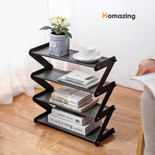 4 Layers Zigzag Shoe Rack Portable