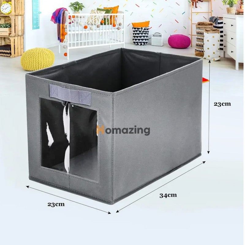 Foldable Storage Box With Handle