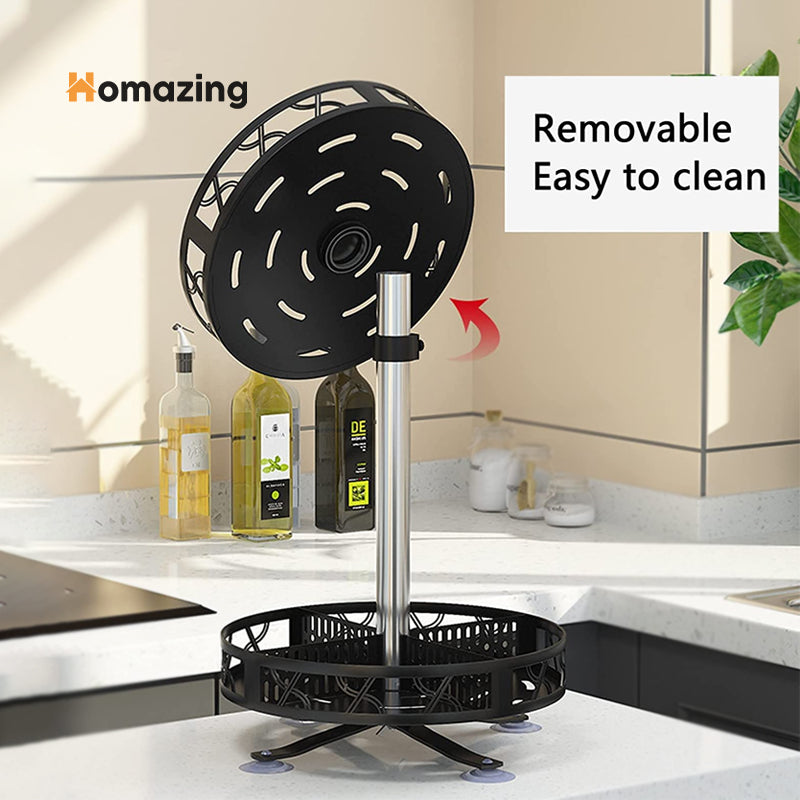 360° Rotating Storage Rack Organizer Round – Homazing