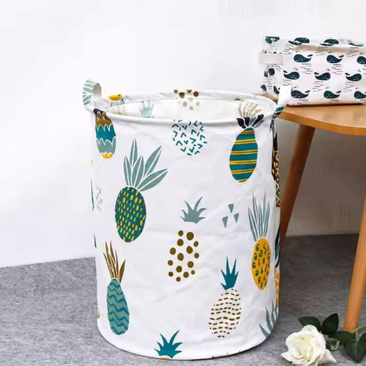 Folding Fabric Laundry Basket Design -B