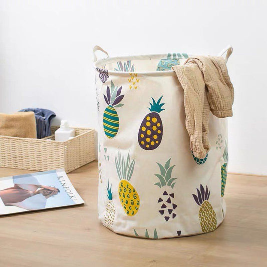 Folding Fabric Laundry Basket Design -B