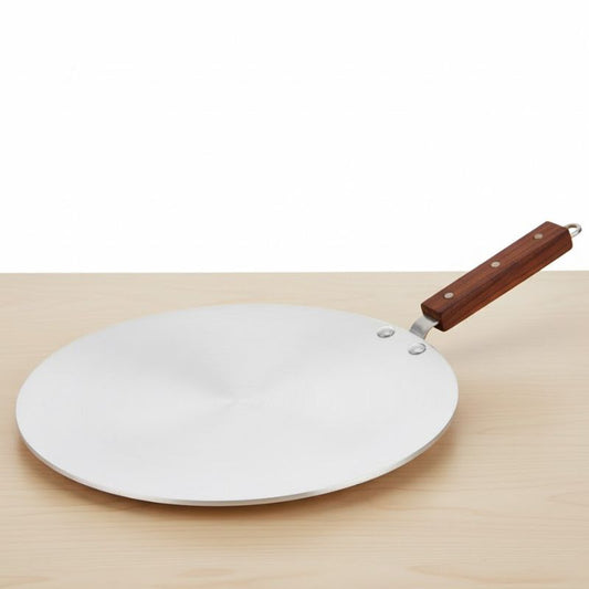 Elegant Heavy Tawa with Hook 30cm – Durable Flat Griddle for Roti, Pancakes & More