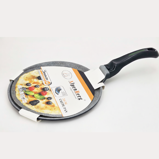 Alpenberg Non-Stick Crepe PanMarble Coated Flat Tawa with Ergonomic Handle