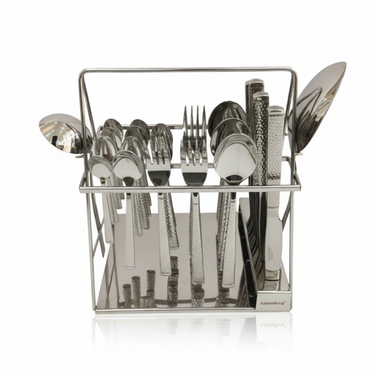 Alpenberg Cutlery 38-PieceSet Textured Finish