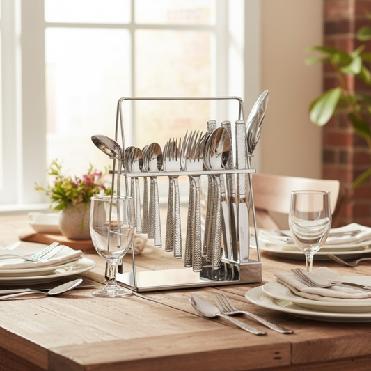 Alpenberg Cutlery 38-PieceSet Textured Finish