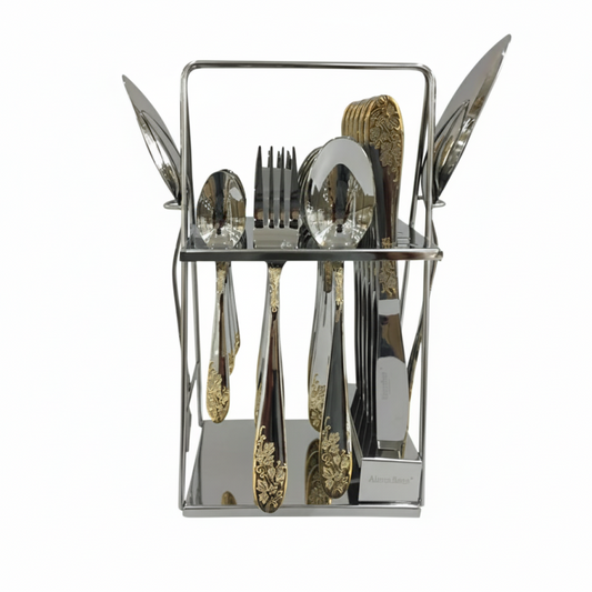 Alpenberg Cutlery Set 26-Piece  Full Stainless Steel Flatware