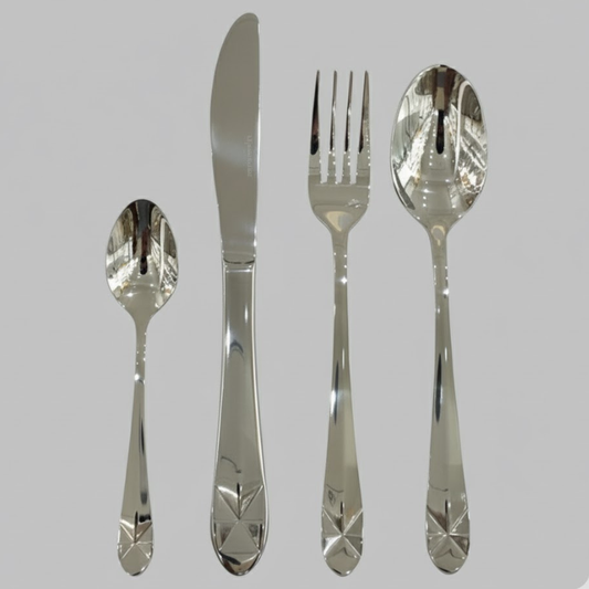 Alpenberg Stainless Steel Cutlery Set 52 Piece silver flat