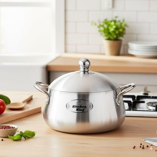 Kitchen King Julia Belly Pot Metal Finish Cooking Pot