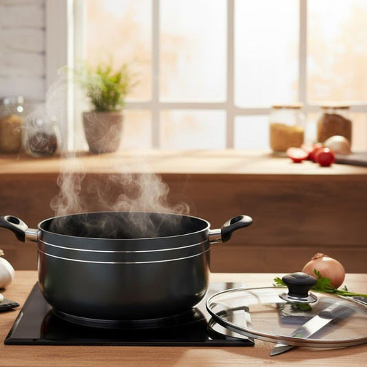 Kitchen King Krafto Casserole 26cm with Glass Lid Induction Ready