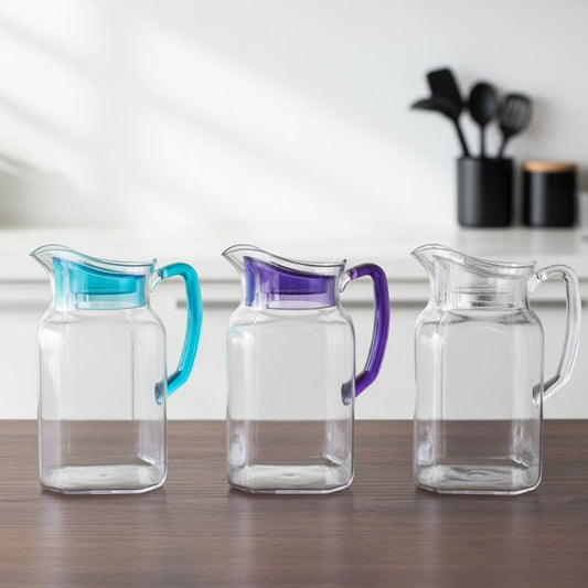 SQ Mini Jug 1Litre With Lid Acrylic