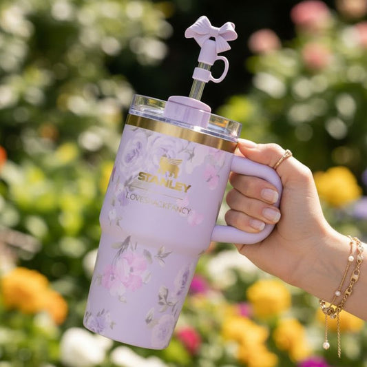 Stanley 14 OZ Tumbler Love Shack Fancy Quencher Happy Thoughts
