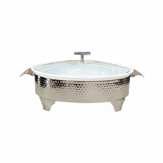 Brilliant Oval Buffet Casserole & Food Warmer With Glass Lid 14.5inch