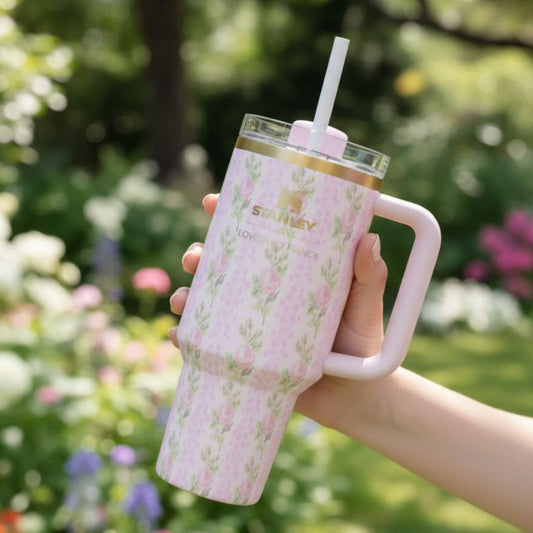 Stanley 40 OZ Tumbler Love Shack Fancy Quencher Blooming Heirloom