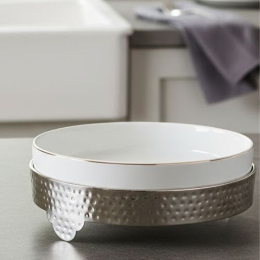 Brilliant Round 10inch Buffet Serving Dish With Stand