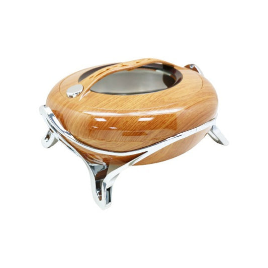 Hotpot 38CM Light Wood Silver