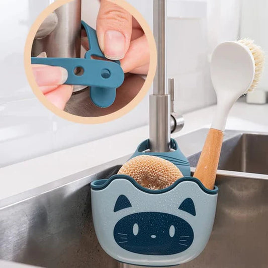 Kitchen Dish Sponge Holder with Drain