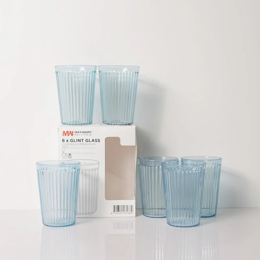 Glint Glass Pack of 6 Transparent Drinking Glasses