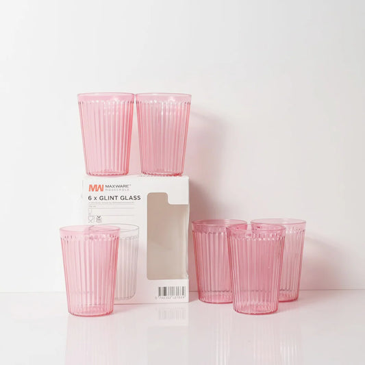Glint Glass Pack of 6 Transparent Drinking Glasses