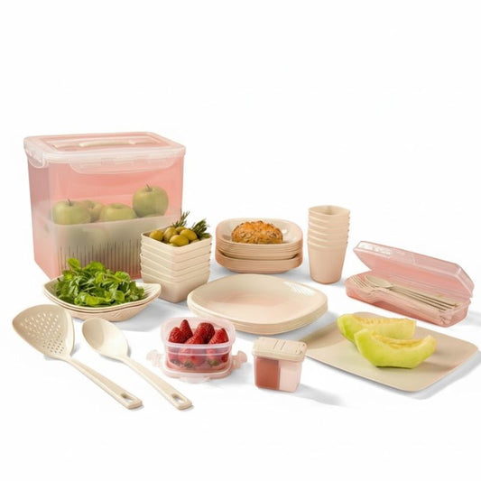 Limon 60 Pieces Picnic Set for 6 Persons