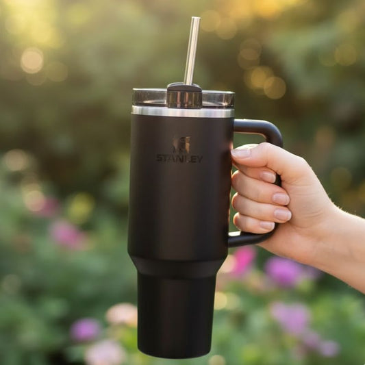 Stanley 40 OZ H2.0 FlowState Black Tumbler