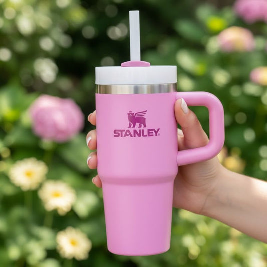 Stanley 14 OZ Quencher H2 0 FlowState Pink Tumbler