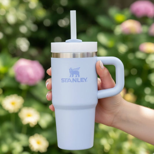 Stanley 14 OZ Quencher H2 0 FlowState Blue Tumbler