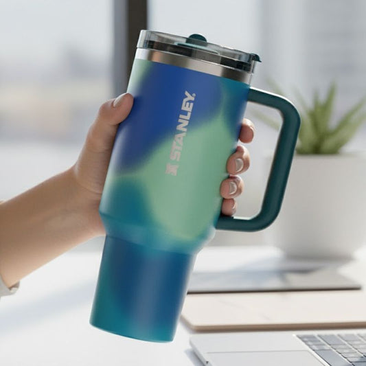 Stanley 40 OZ ProTour Flip Coastal Teal Motion Straw Tumbler
