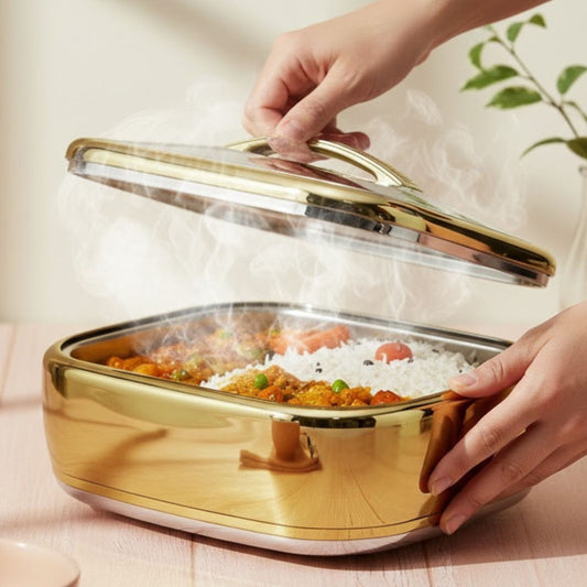 Rectangular 40CM Gold Silver Hot Pot