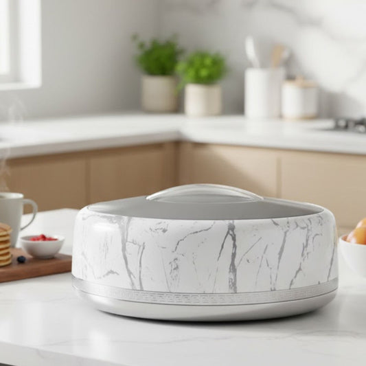 Oval 38CM White Silver Hot Pot