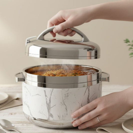 White Silver 34CM Hot Pot