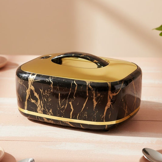 Rectangular 40CM Black Gold Hot Pot
