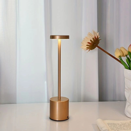 Classic Metal Touch Sensor LED Table Lamp Rechargeable Desk Lamp