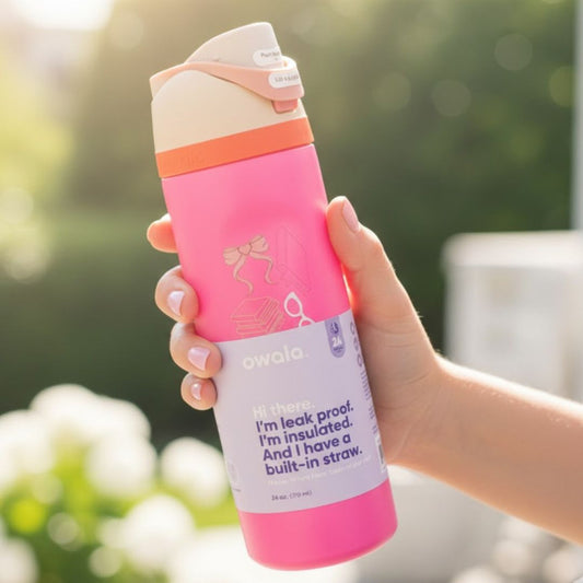 Owala 32 OZ Fuchsia Pink FreeSip Water Bottle