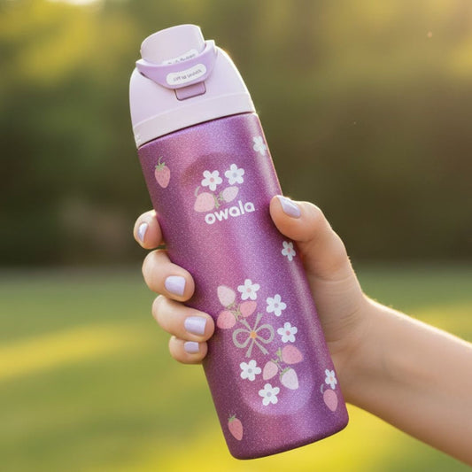 Owala 32 OZ Glitter Purple FreeSip Water Bottle
