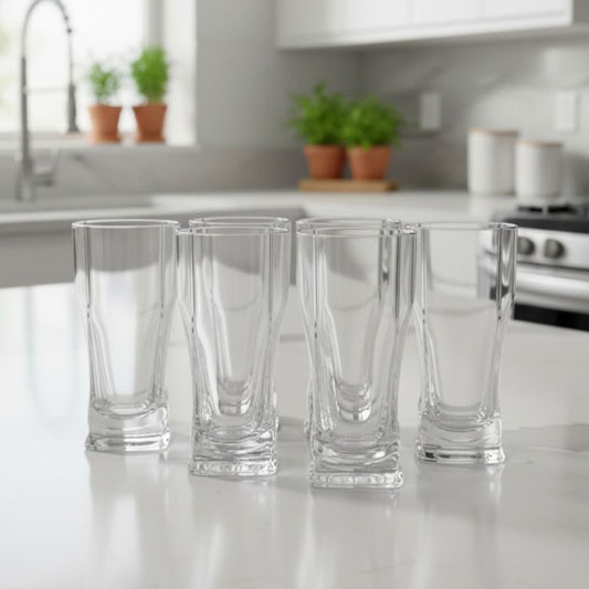 Acrylic 250ML Azad Glass Set OF 6 Pieces